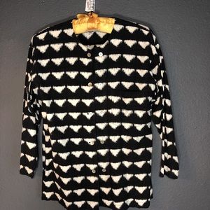 Issey Miyake Black White Jacket Size Medium